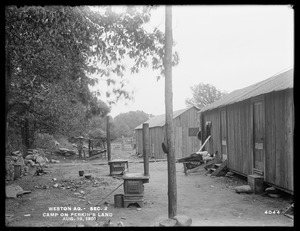 Weston Aqueduct, Section 2, camp on Perkins' land, Framingham, Mass., Aug. 19, 1901