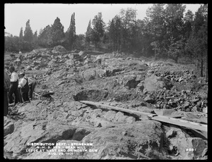Distribution Department, Northern High Service Bear Hill Reservoir, ledge at west end of north dam, Stoneham, Mass., Aug. 29, 1901