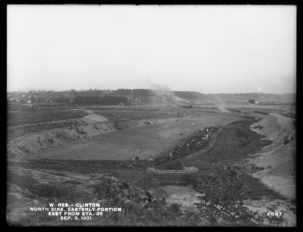 Wachusett Reservoir, North Dike, easterly portion, easterly from ...