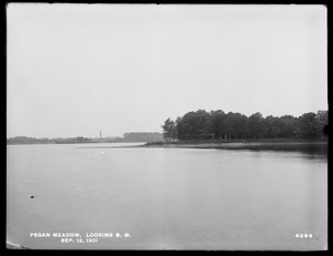 Sudbury Department, improvement of Lake Cochituate, Pegan Meadow looking southwest, Natick, Mass., Sep. 12, 1901