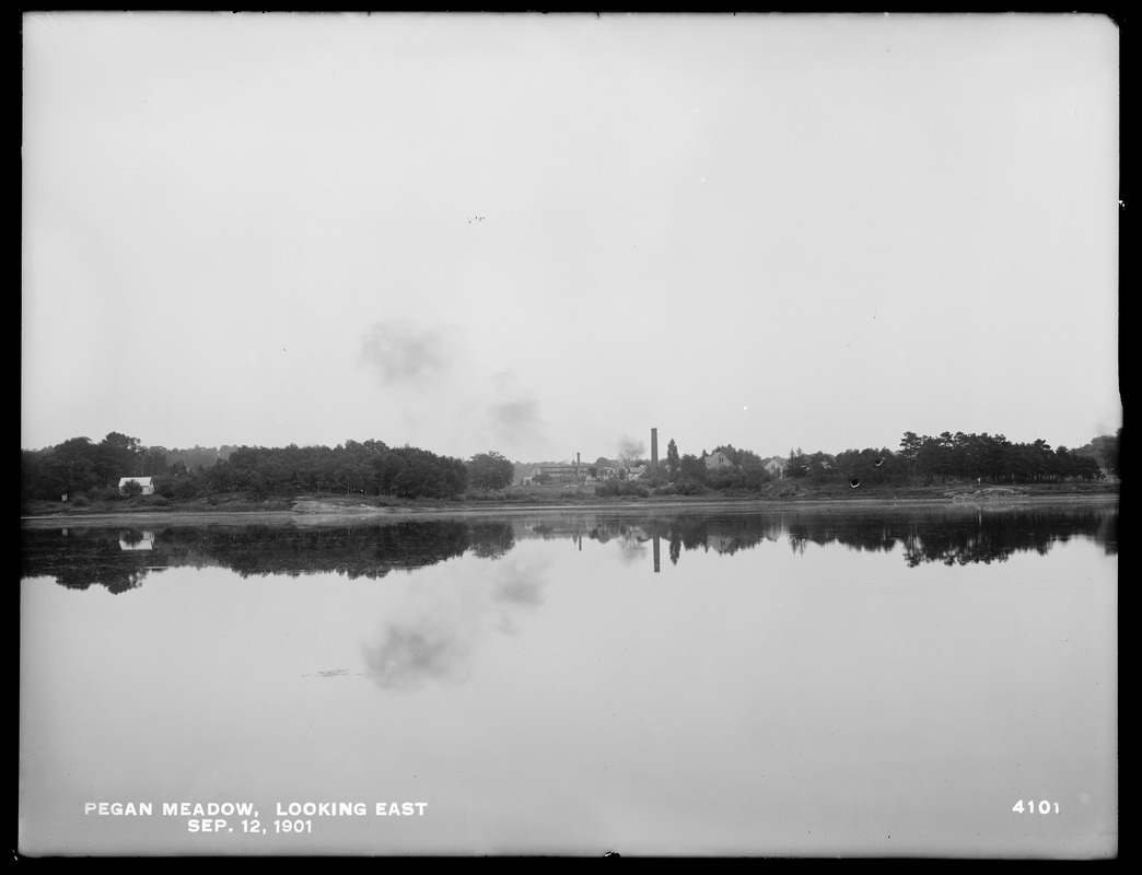 Sudbury Department, improvement of Lake Cochituate, Pegan Meadow looking east, Natick, Mass., Sep. 12, 1901