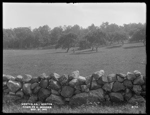 Weston Aqueduct, Charles A. Warren's land, (site of west portal of Tunnel No. 5, Section 15), Weston, Mass., Sep. 21, 1901