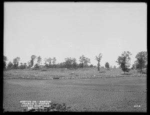 Weston Aqueduct, Francis A. Foster's land, looking northwesterly (site of embankment), Weston, Mass., Sep. 21, 1901