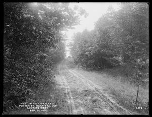 Weston Aqueduct, Potter Street, near station 308, looking westerly, Wayland, Mass., Sep. 21, 1901