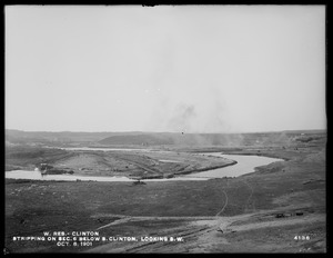 Wachusett Reservoir, stripping on Section 6, below South Clinton, looking southwesterly, Clinton, Mass., Oct. 8, 1901