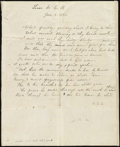 Poem by Anne Warren Weston, Jan. 1, 1840