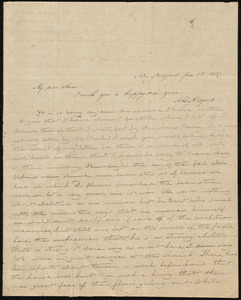 Letter from Deborah Weston, New Bedford, [Mass.], to Anne Warren Weston, Jan. 1st, 1837