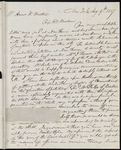 Letter to Anne Warren Weston, Aug. 9th, 1837