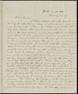 Letter from Anne Warren Weston, Groton, [Mass.], to Lucia Weston, Aug. 12, 1837, Saturday evening