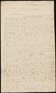 Letter from Anne Warren Weston, Boston, to the Boston Female Anti-slavery Society, Aug. 21, 1837