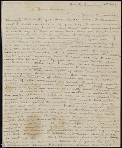 Letter from Deborah Weston, Boston, [Mass.], to Lucia Weston, January 8th [through 9th], 1839