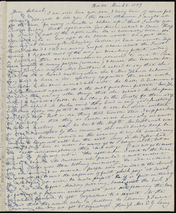 Letter from Anne Warren Weston, Boston, to Deborah Weston, March 8, 1839