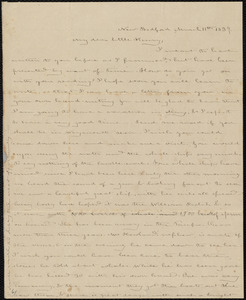 Letter from Deborah Weston, New Bedford, [Mass.], to Henry Grafton Chapman, March 11th, 1839