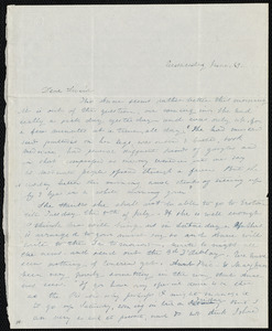 Letter from Emma Forbes Weston to Lucia Weston, Wednesday, June 29, [1842]