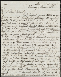 Letter from Maria Weston Chapman, Staten Island, [NY], to Deborah Weston, Thursday, March 26th, [1863?]