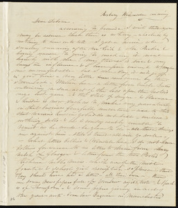 Letter from Caroline Weston, Roxbury, [Mass.], to Deborah Weston, Wednesday evening, [1842 March 30]