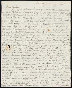 Letter from Anne Warren Weston to Deborah Weston, Saturday morning. Sept. 10, [184-?]