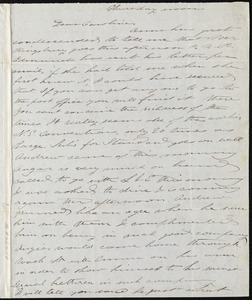 Letter from Deborah Weston to Caroline Weston, Thursday noon, [1847 May 28]