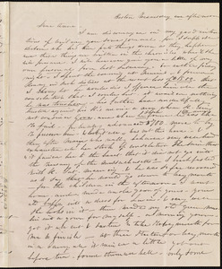 Letter from Caroline Weston, Boston, [Mass.], to Anne Warren Weston, Wednesday afternoon, [1839?]