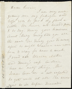 Letter from Anne Warren Weston to Lucia Weston, [June 1838?]