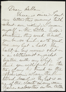 Incomplete letter to Deborah Weston, [not before 1861]