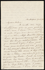 Letter from Abby Osgood, New Bedford, [Mass.], to Deborah Weston, April 19th [1838]