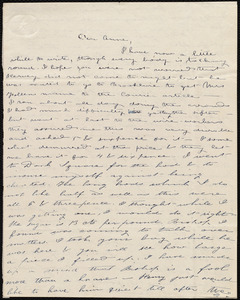 Letter from Deborah Weston, [Boston?, Mass.], to Anne Warren Weston, [1840 Dec.?]