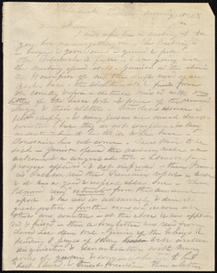 Letter from Caroline Weston, Tabernacle, [New York], to Maria Weston Chapman, Tuesday morning--11 o'clock, [12 May 1846?]
