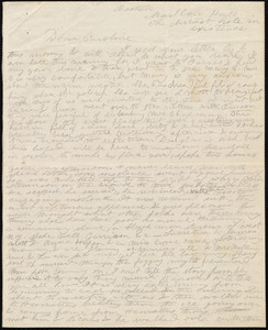 Letter from Deborah Weston, Boston, Marlboro Hall. The dirtiest hole in existence, to Caroline Weston, [1847 May 27]