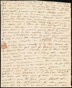 Partial letter from Deborah Weston to Anne Warren Weston, [1839]