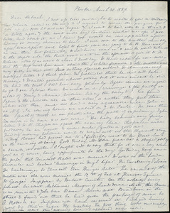 Letter from Anne Warren Weston, Boston [and] Cambridge, to Deborah Weston, March 30, 1839 [and] Thursday, April 4, [1839]