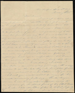 Letter from Deborah Weston, New Bedford, [Mass.], to Maria Weston Chapman, April 15th, 1839, Thursday afternoon