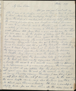 Letter from Lucia Weston, Boston, to Deborah Weston, [24 June?] 1839