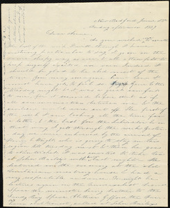 Letter from Deborah Weston, New Bedford, [Mass.], to Anne Warren Weston, June 25th, Friday afternoon, 1839