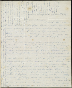 Letter from Deborah Weston, New Bedford, [Mass.], to Maria Weston Chapman, Nov. 8th, 1839