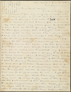 Letter from Deborah Weston, New Bedford, [Mass.], to Mary Weston, Jan 5th, 1840, Sunday evening