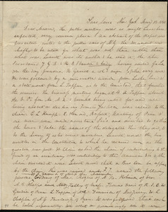 Letter from Anne Warren Weston, Sans Souci, New York, to Maria Weston Chapman, May 13, 1840