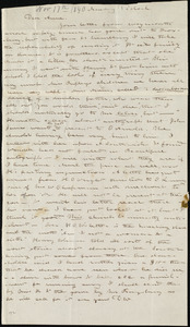 Letter from Deborah Weston, [Boston, Mass.], to Anne Warren Weston, Monday, 1 o'clock, [Nov. 17th, 1840]