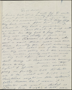 Letter from Deborah Weston, [Boston, Mass.], to Anne Warren Weston, [7 Dec.(?), 1840]