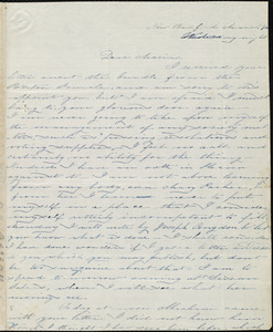 Letter from Deborah Weston, New Bedford, [Mass.], to Maria Weston Chapman, March 4th, Wednesday night