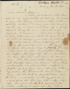 Letter from Caroline Weston, Roxbury, [Mass.], to Maria Weston Chapman and Henry Grafton Chapman, Jan. 15[-20], 1841