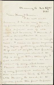 Letter from Deborah Weston, Chauncy Pl[ace], [Boston, Mass.], to Henry Grafton Chapman and Maria Weston Chapman, Feb. 7th, 1841