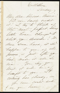 Letter from Sarah Blake Sturgis Shaw, North Shore, to Lydia Maria Child, Sunday, [June 1863?]