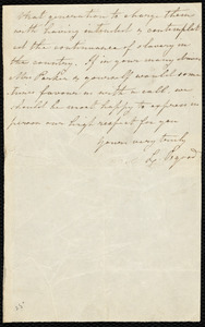 Partial letter from Lucy Osgood to Lydia Maria Child
