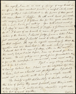 Incomplete letter from Lydia Maria Child, [New York], to Maria Weston Chapman, [ca. June 1842]