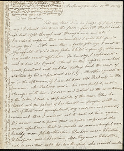 Letter from Lydia Maria Child, Northampton, to Caroline Weston, Nov 18'th 1838