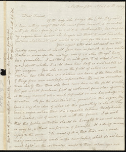 Letter from Lydia Maria Child, Northampton, to Maria Weston Chapman, April 10th 1839