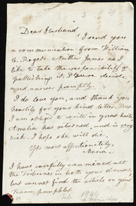 Letter from Lydia Maria Child to David Lee Child, [Feb.? 1844?]