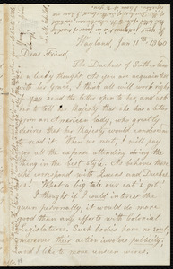 Letter from Lydia Maria Child, Wayland, to Maria Weston Chapman, Jan 11'th,1860