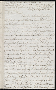 Letter from Lucy Osgood, Medford, to Lydia Maria Child, April 9, 1865